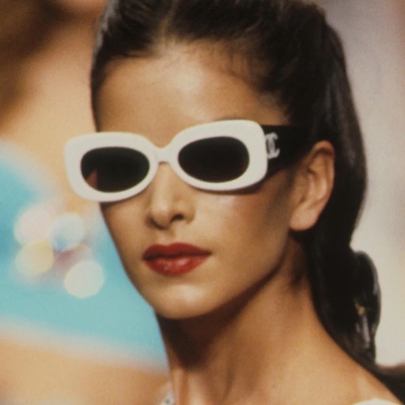 CHANEL Accessories - Chanel 90s Large Interlocking CC Bi-Color Runway Sunglasses